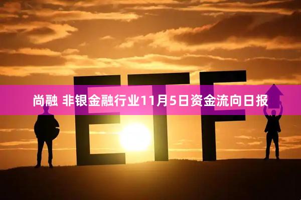 尚融 非银金融行业11月5日资金流向日报